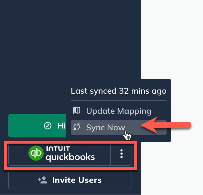 Quickbooks sync now highlighted in the left sidebar.png