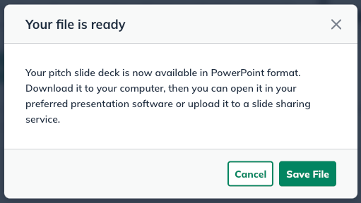 your powerpoint file is ready - select save file .png